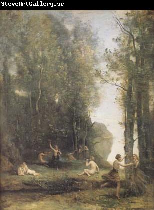 Jean Baptiste Camille  Corot Idylle antique (Cache-cache) (mk11)